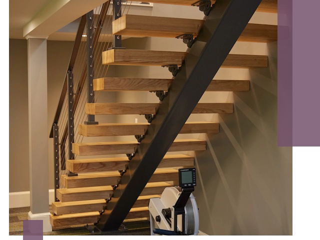 Лестницы на монокосоурах под ключ в Ростове-на-Доне - изготовление и монтаж