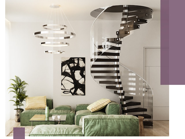 Лестницы для двухуровневой квартиры в Ростове-на-Доне — изготовление и монтаж