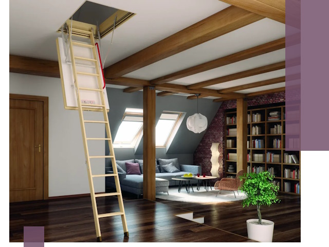 Чердачные лестницы под ключ в Ростове-на-Доне: изготовление и монтаж