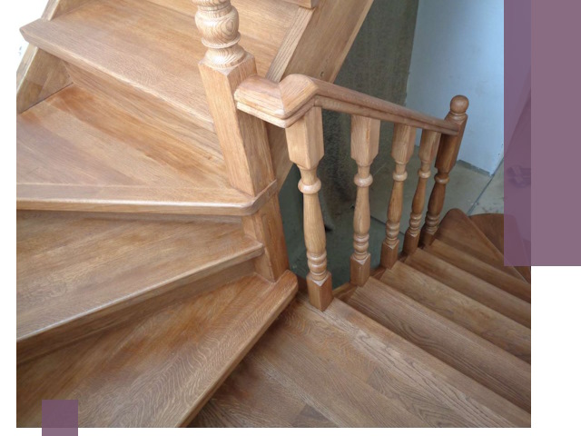 Дубовые лестницы под ключ в Ростове-на-Доне: изготовление и монтаж