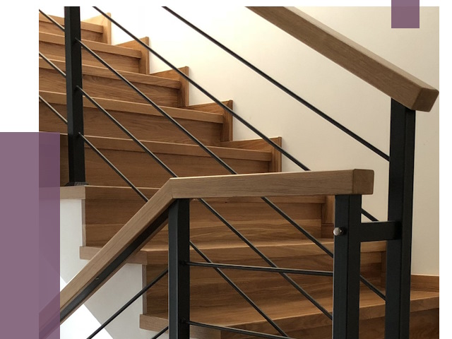 Обшивка металлической лестницы деревом в Ростове-на-Доне от 4432 руб. 