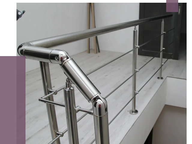 Перила из нержавеющей стали в Ростове-на-Доне от 9178 руб. под ключ | ПРОЛЁТ-Рст