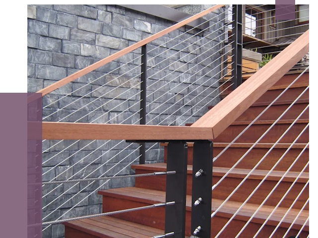 Тросовые перила под ключ в Ростове-на-Доне от 7926 руб. 