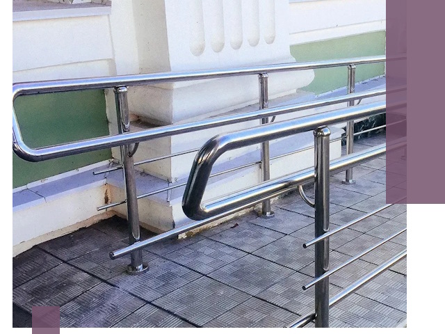 Ограждения пандусов из металла и нержавейки в Ростове-на-Доне