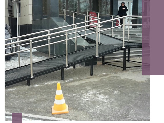 Стационарные пандусы под ключ в Ростове-на-Доне — изготовление и монтаж