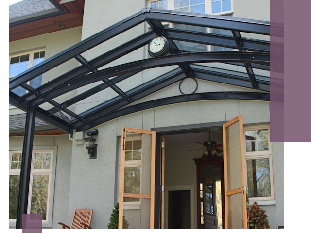 Изготовление и монтаж навесов и козырьков в Ростове-на-Доне