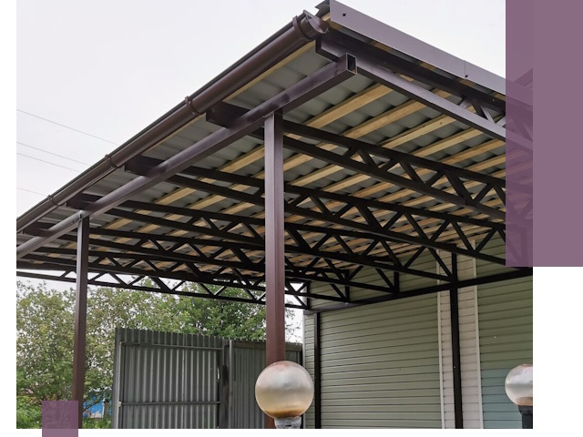 Навесы под ключ в Ростове-на-Доне: изготовление, монтаж и гарантия