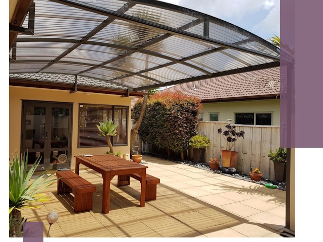 Навесы во двор под ключ в Ростове-на-Доне — изготовление и монтаж