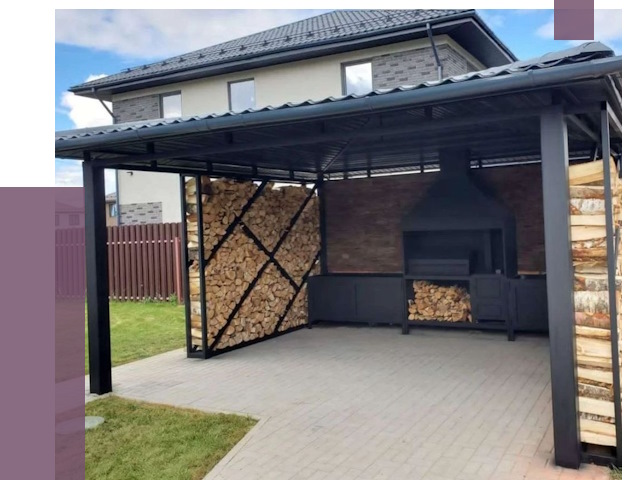 Навесы для барбекю в Ростове-на-Доне от 12984 руб. под ключ | ПРОЛЁТ-Рст