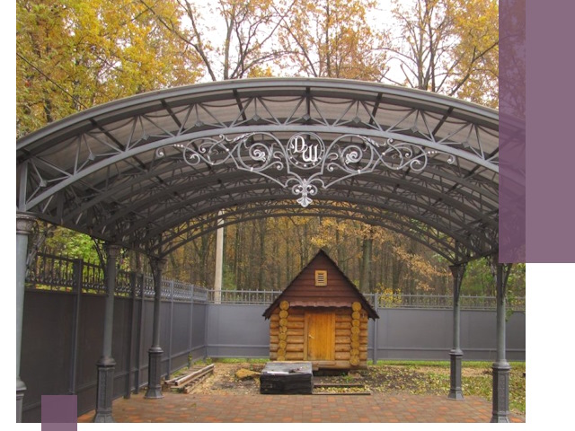 Кованые навесы премиум-класса под заказ в Ростове-на-Доне