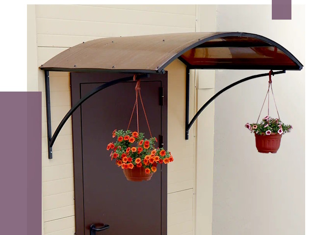 Козырьки над входом в Ростове-на-Доне от 15122 руб.  | ПРОЛЁТ-Рст