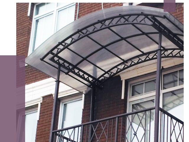 Козырьки над балконом в Ростове-на-Доне от 8813 руб.  | ПРОЛЁТ-Рст