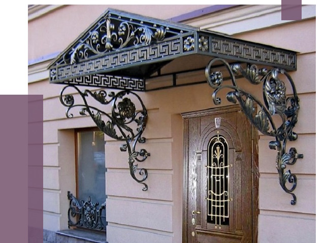 Кованые козырьки в Ростове-на-Доне под ключ от 12984 руб. — ПРОЛЁТ