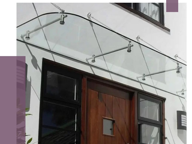 Стеклянные козырьки в Ростове-на-Доне от 19294 руб. | ПРОЛЁТ-Рст