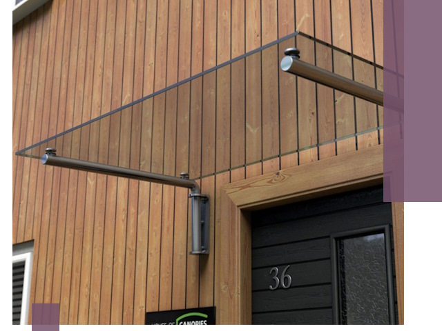 Стеклянные козырьки на входы и фасады в Ростове-на-Доне