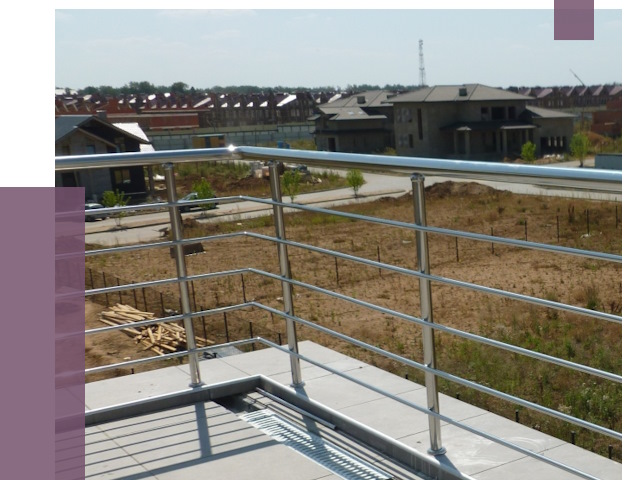 Парапеты из нержавеющей стали в Ростове-на-Доне от 8135 руб. за м² | ПРОЛЁТ-Рст