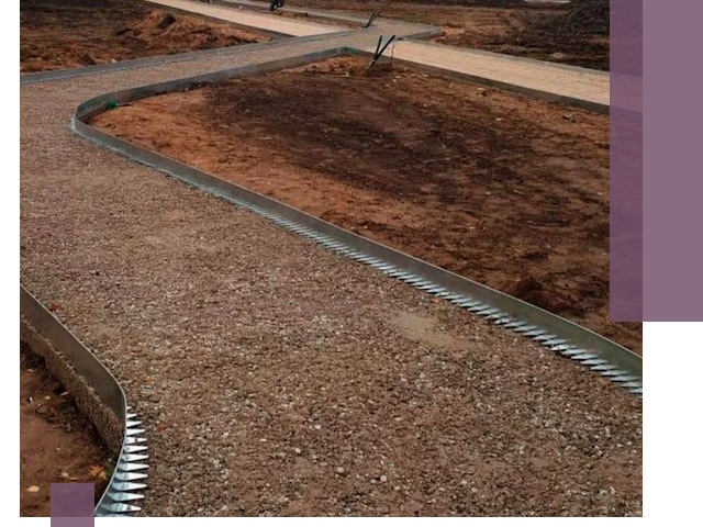 Металлические бордюры под ключ в Ростове-на-Доне — изготовление и монтаж