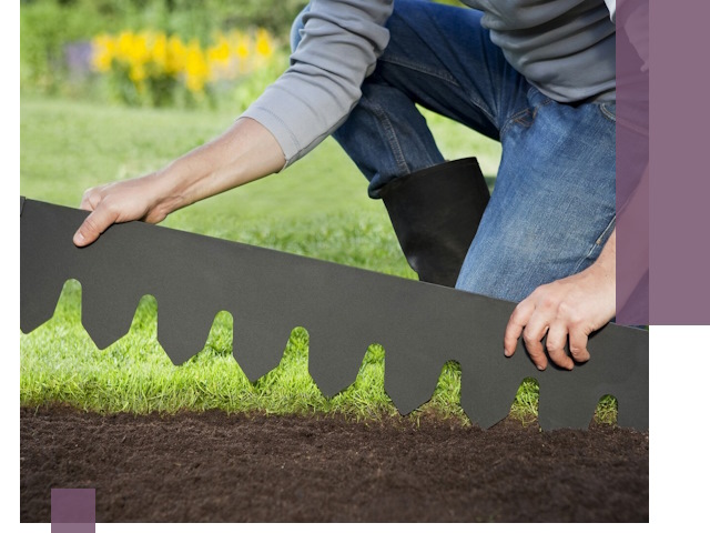 Металлические бордюры для газона в Ростове-на-Доне — изготовление и монтаж