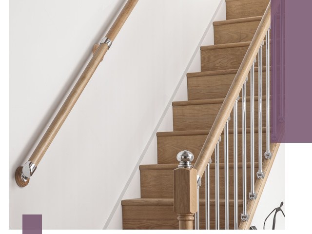 Пристенные поручни из стали и нержавейки под монтаж в Ростове-на-Доне